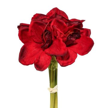 Artificial amaryllis bouquet LOMIRE, dark red, 12"/30cm Artificial amaryllis bouquet LOMIRE, dark red, 12"/30cm