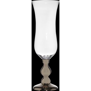 XXL PIYA champagne glass on a pedestal, clear-silver, 117 cm, Ø39 cm XXL PIYA champagne glass on a pedestal, clear-silver, 117 cm, Ø39 cm