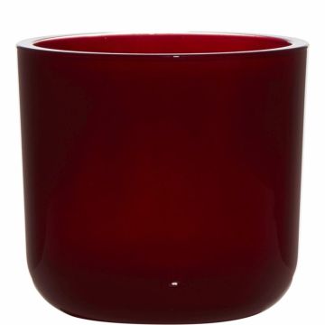Candle holder NICK of glass, red, 5"/13cm, Ø5.5"/14cm Candle holder NICK of glass, red, 5"/13cm, Ø5.5"/14cm