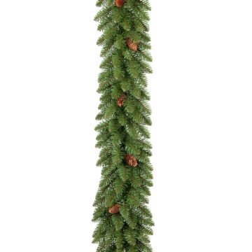 HEINOLA artificial fir garland with pine cones, green, 270 cm, Ø30 cm HEINOLA artificial fir garland with pine cones, green, 270 cm, Ø30 cm