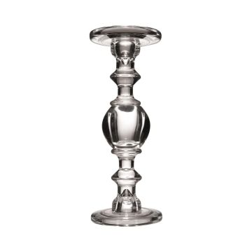 KONSTANDIN glass candlestick, clear, 29 cm, Ø 11.3 cm KONSTANDIN glass candlestick, clear, 29 cm, Ø 11.3 cm