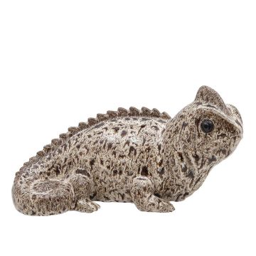 Ceramic chameleon figurine ALOVIA, brown, 14"x7.5"x7.5"/36x19x19cm Ceramic chameleon figurine ALOVIA, brown, 14"x7.5"x7.5"/36x19x19cm