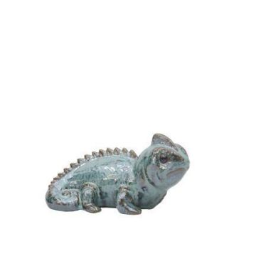 Ceramic chameleon figurine ALOVIA, light blue, 8"x4.7"x4.3"/20x12x11cm Ceramic chameleon figurine ALOVIA, light blue, 8"x4.7"x4.3"/20x12x11cm