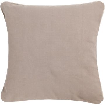 Decorative cushion VALENDA, light brown, 18"x18"/45x45cm