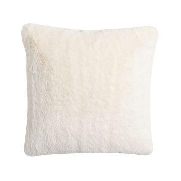 Cuddly cushion MAGALI, cream-white, 18"x18"/45x45cm
