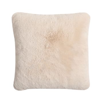 Cuddly cushion MAGALI, ivory, 18"x18"/45x45cm