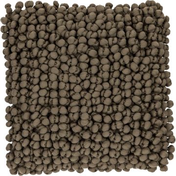 Cuddly cushion BOLKO, with structured surface, khaki green, 18"x18"/45x45cm Cuddly cushion BOLKO, with structured surface, khaki green, 18"x18"/45x45cm