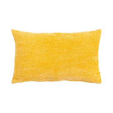 Canvas decorative cushion KALUA, yellow, 20"x12"/50x30cm