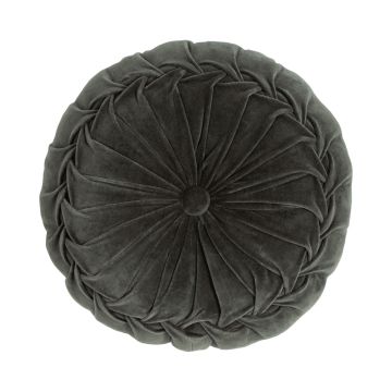 Round seat cushion BELLONA, moss green, 4"x16"/10x40cm