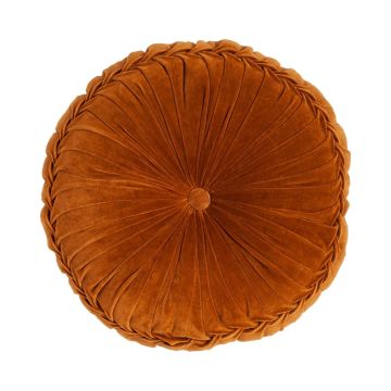 Round seat cushion BELLONA, caramel, 4"x24"/10x60cm