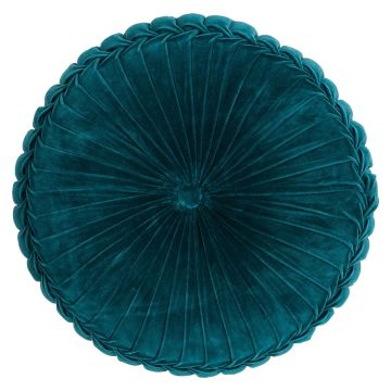 Round seat cushion BELLONA, duck blue, 4"x24"/10x60cm