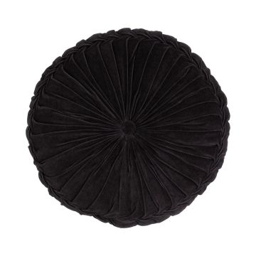 Round seat cushion BELLONA, black, 4"x24"/10x60cm