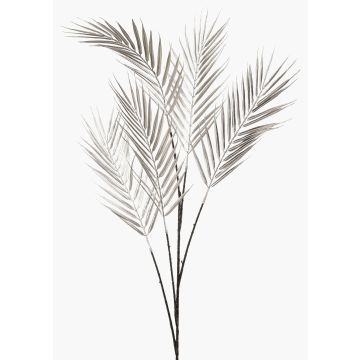 Artificial Dypsis lutescens branch LARMO, metallic silver, 4ft/115cm
