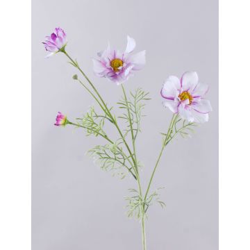 Artificial branch of HIKJAN cosmos, white and violet, 80cm Artificial branch of HIKJAN cosmos, white and violet, 80cm