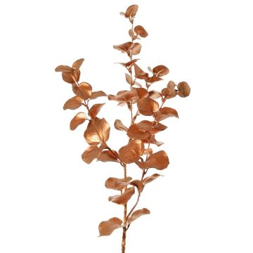 Artificial eucalyptus branch MALFHY, metallic copper, 75cm