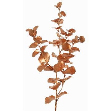 Faux eucalyptus branch MALFHY, metallic copper, 30"/75cm Faux eucalyptus branch MALFHY, metallic copper, 30"/75cm