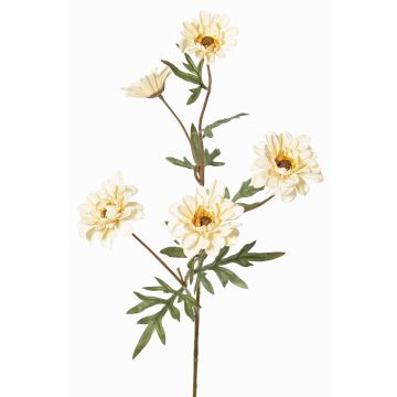 Artificial branch Chrysanthemum PRUDENCE, Eco Collection, cream-yellow, 30"/75cm, Ø2"-2.6"/5-6.5cm Artificial branch Chrysanthemum PRUDENCE, Eco Collection, cream-yellow, 30"/75cm, Ø2"-2.6"/5-6.5cm