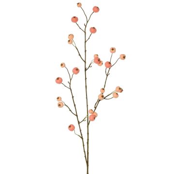 Decorative branch of ornamental apple NONGIH with fruit, light pink, 90cm Decorative branch of ornamental apple NONGIH with fruit, light pink, 90cm