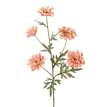 Artificial branch Chrysanthemum PRUDENCE, Eco Collection, dusky pink, 30"/75cm, Ø2"-2.6"/5-6,5cm