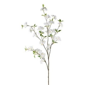 Decorative Japanese flowering cherry branch FYNLOK with flowers, white, 4ft/125cm