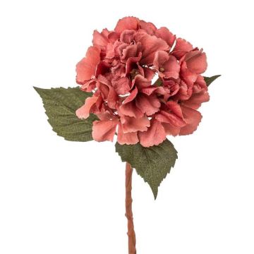 Decorative flower Hydrangea TREASY, dusky pink, 14"/35cm