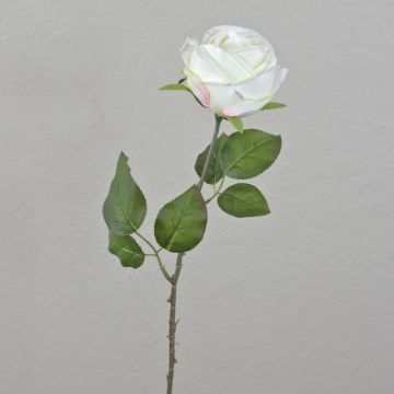 FINAKAS artificial rose, cream-white, 65 cm, Ø 9 cm