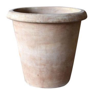 Terracotta plant pot ELVORN, handmade, patinated, brown, 22"/55cm, Ø23"/58cm Terracotta plant pot ELVORN, handmade, patinated, brown, 22"/55cm, Ø23"/58cm