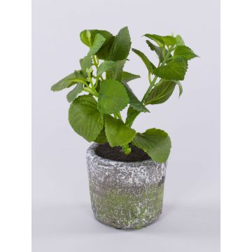 Artificial herbs: Mint POLINDA in a decorative pot, green, 26cm