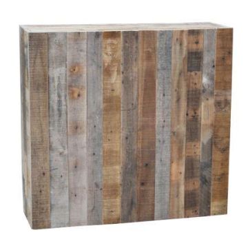 Rustic wooden stand KIRYON with natural grain, brown, 31"x10"x30"/78x25x75cm Rustic wooden stand KIRYON with natural grain, brown, 31"x10"x30"/78x25x75cm