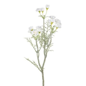 Artificial flower branch Marguerite PALVON, white, 22"/55cm
