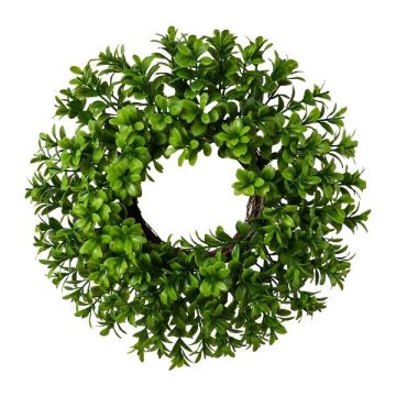 Decorative wreath boxwood ZATRI, green, Ø11"/28cm Decorative wreath boxwood ZATRI, green, Ø11"/28cm