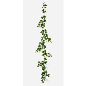 Faux ivy garland LINNEO, crossdoor, green-white, 7ft/205cm