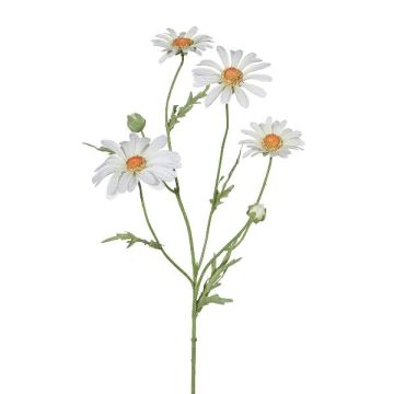 Artificial marguerite branch CLUVE, white, 24"/60cm