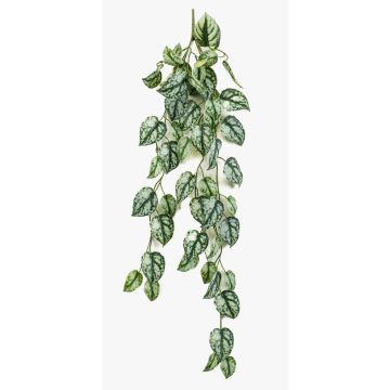 Faux hanging plant Scindapsus LAXORE on a support stick, green-white, 33"/85cm Faux hanging plant Scindapsus LAXORE on a support stick, green-white, 33"/85cm