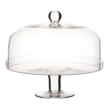 CALLINDRA glass cake dome, stand, clear, 26cm, Ø25cm