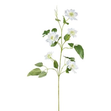 Artificial clematis branch ZOLME, white, 4ft/110cm