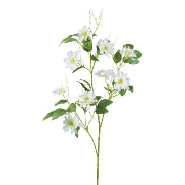Artificial clematis branch ZOLME, white, 4ft/115cm