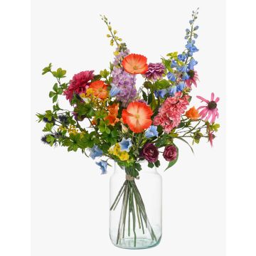 Decorative flower bouquet FEME, colourful, 3ft/90cm, Ø22"/55cm