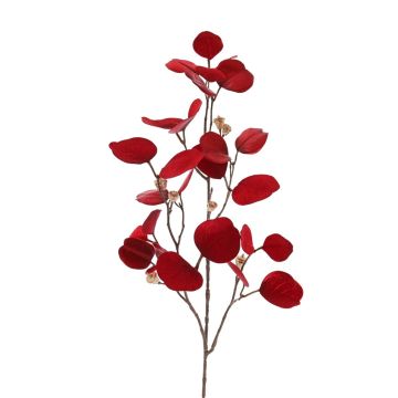 INDALA artificial eucalyptus branch with fruit, red, 85cm