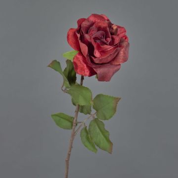 Velvet artificial rose SINDALA, red, 60cm, Ø12cm Velvet artificial rose SINDALA, red, 60cm, Ø12cm