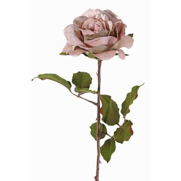 Artificial velvet rose SINDALA, light purple, 24"/60cm, Ø4.7"/12cm Artificial velvet rose SINDALA, light purple, 24"/60cm, Ø4.7"/12cm