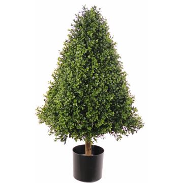 Artificial boxwood pyramid TOM, crossdoor, real trunk, 35"/90cm Artificial boxwood pyramid TOM, crossdoor, real trunk, 35"/90cm
