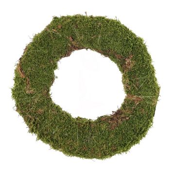 Natural moss wreath DIOTIMA, green, Ø30cm