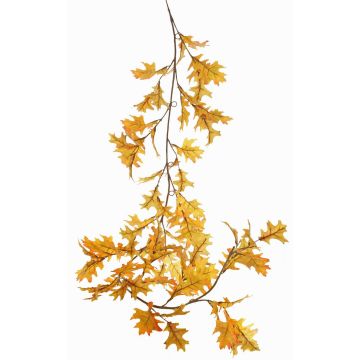 Artificial oak garland ERASMIA, yellow-orange, 6ft/180cm Artificial oak garland ERASMIA, yellow-orange, 6ft/180cm
