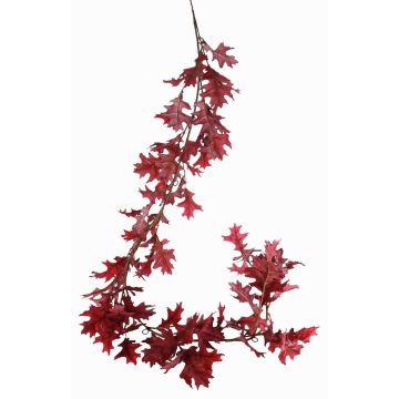 Artificial oak garland ERASMIA, burgundy, 6ft/180cm Artificial oak garland ERASMIA, burgundy, 6ft/180cm