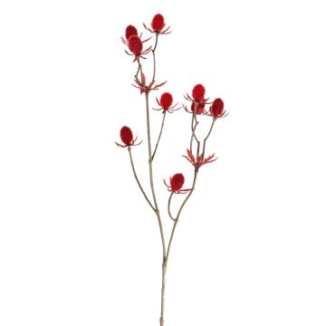 Plastic noble thistle LOUKAS, red, 45 cm, Ø 1–1.5 cm