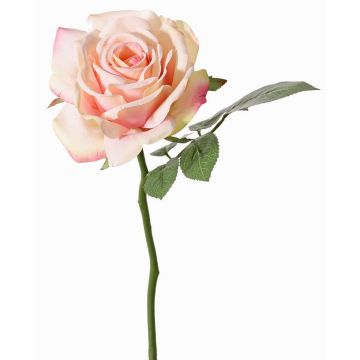 Artificial rose NIKOLETA, pink-cream, 30cm, Ø12cm Artificial rose NIKOLETA, pink-cream, 30cm, Ø12cm