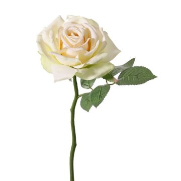 Artificial Rose NIKOLETA, cream-pink, 30cm, Ø12cm
