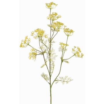 Artificial dill sprig WINCENT with flowers, yellow, 80 cm, Ø 5–7 cm Artificial dill sprig WINCENT with flowers, yellow, 80 cm, Ø 5–7 cm