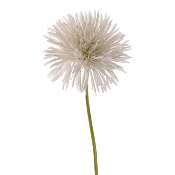 Artificial chrysanthemum NANDITA, white, 24"/60cm, Ø5.9"/15cm